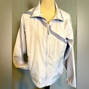 Vintage Columbia M sports jacket 3 differ shades of purple w/ hidden florals